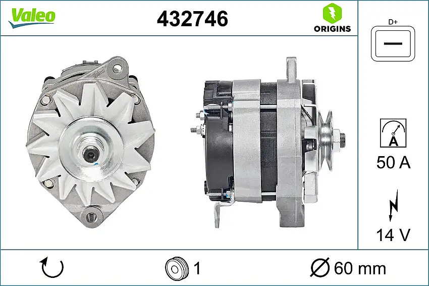 Alternateur VALEO 432746