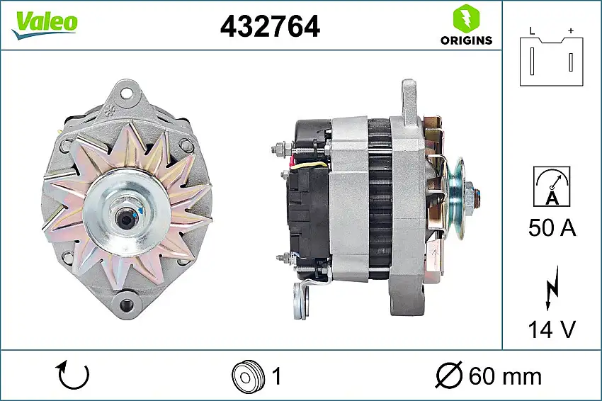Alternateur VALEO 432764