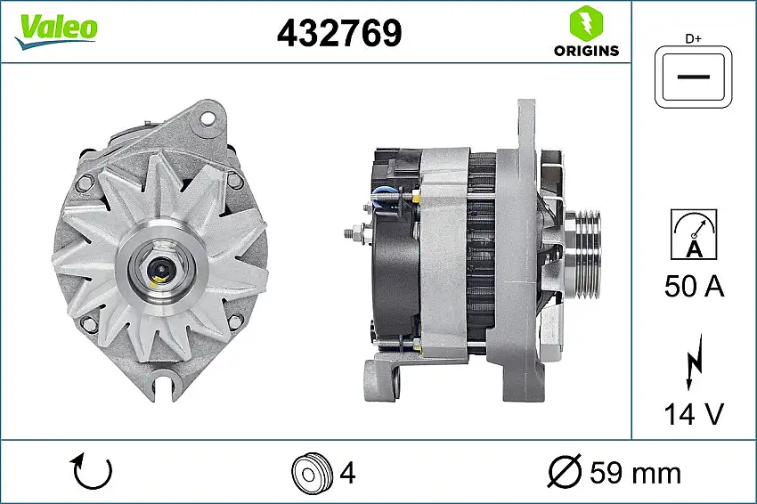 Alternateur VALEO 432769