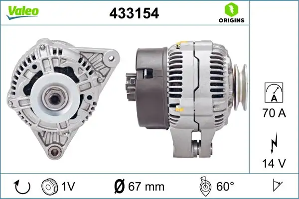 Alternateur VALEO 433154