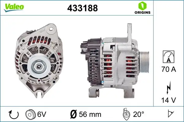 Alternateur VALEO 433188