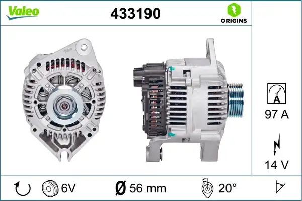 Alternateur VALEO 433190