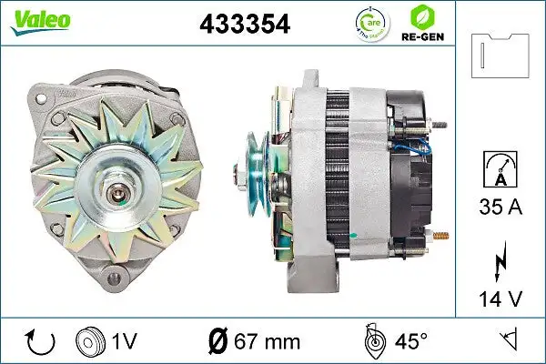 Alternateur VALEO 433354