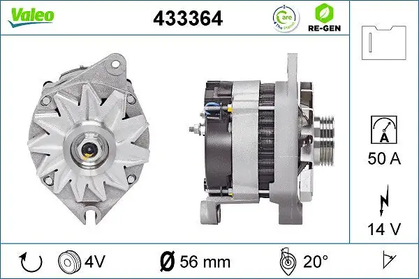 Alternateur VALEO 433364