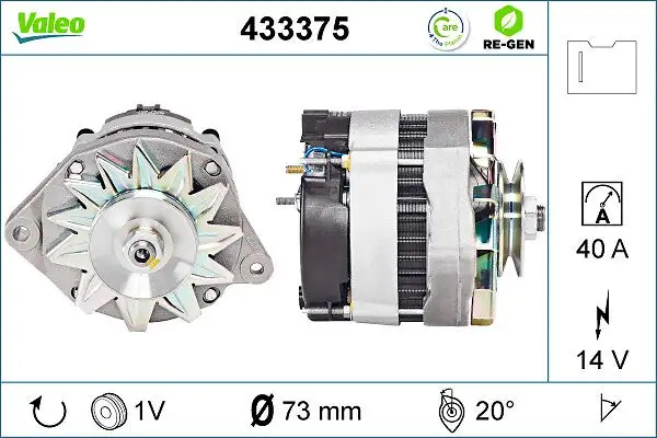 Alternateur VALEO 433375