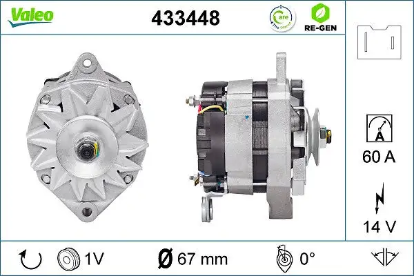 Alternateur VALEO 433448