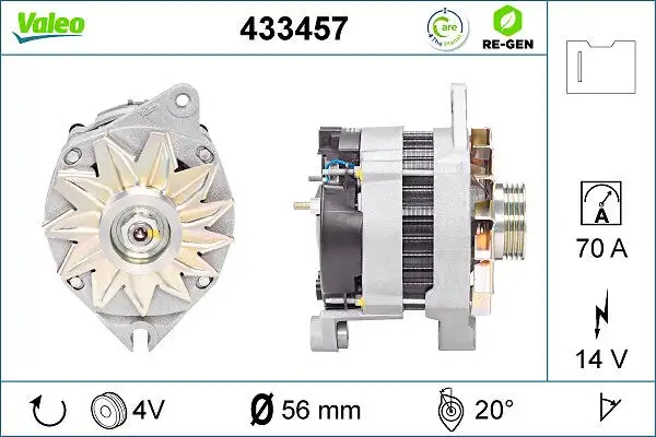 Alternateur VALEO 433457