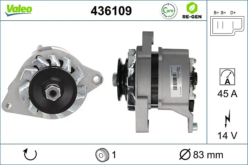 Alternateur VALEO 436109