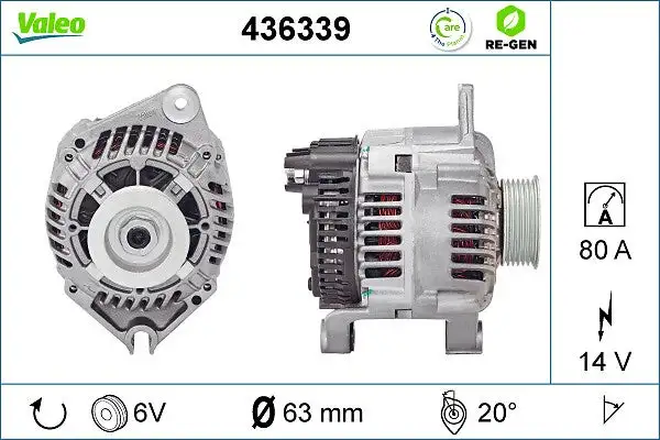 Alternateur VALEO 436339