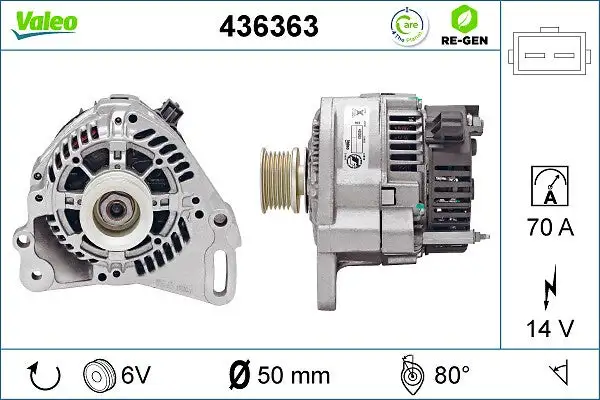 Alternateur VALEO 436363