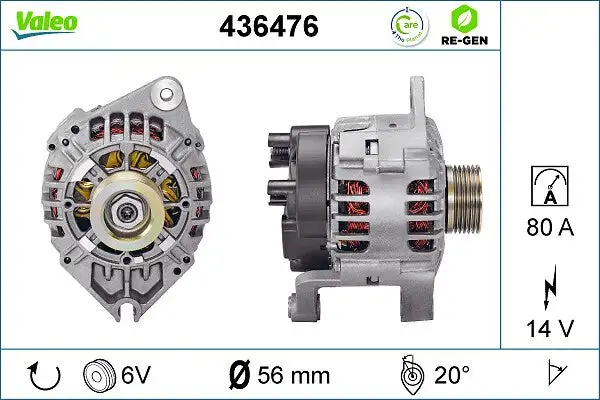 Alternateur VALEO 436476