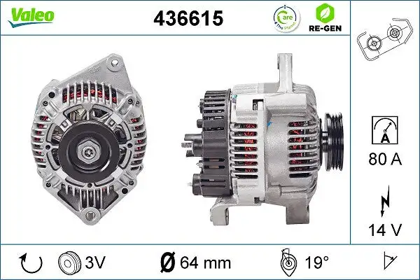 Alternateur VALEO 436615