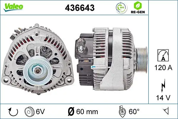 Alternateur VALEO 436643