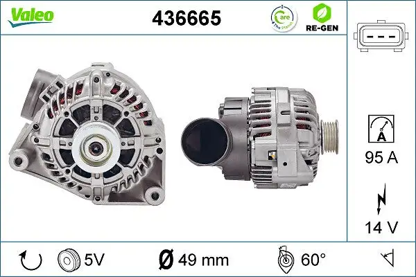 Alternateur VALEO 436665