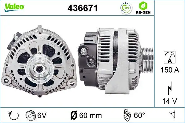 Alternateur VALEO 436671