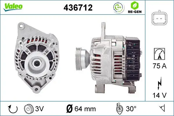 Alternateur VALEO 436712