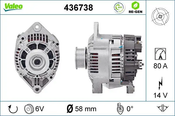 Alternateur VALEO 436738