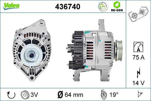 Alternateur VALEO 436740