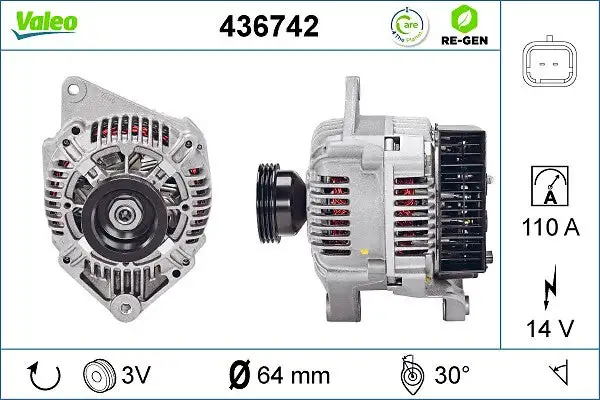Alternateur VALEO 436742