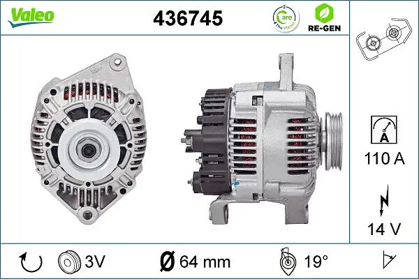 Alternateur VALEO 436745