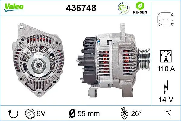 Alternateur VALEO 436748