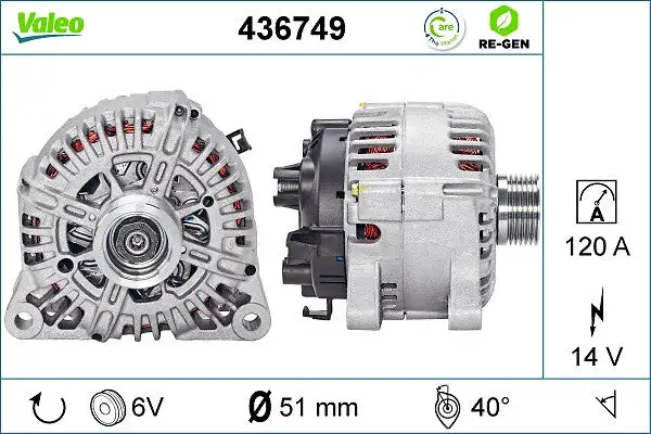 Alternateur VALEO 436749