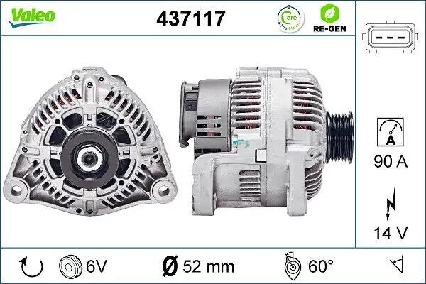 Alternateur VALEO 437117