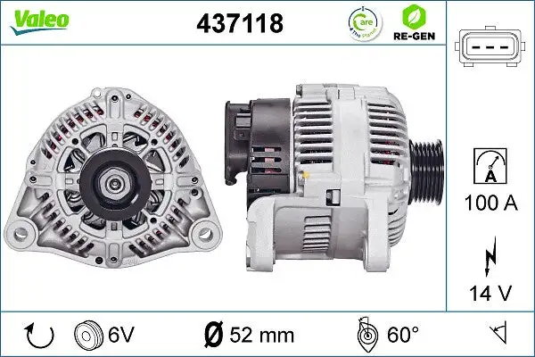 Alternateur VALEO 437118