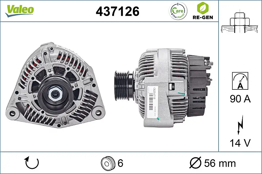 Alternateur VALEO 437126