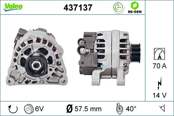 Alternateur VALEO 437137