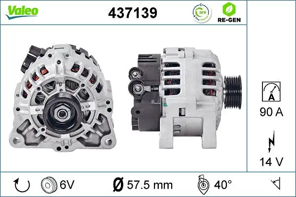 Alternateur VALEO 437139