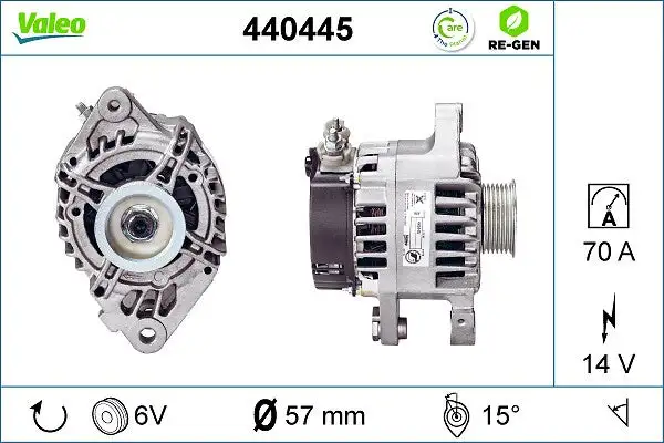 Alternateur VALEO 440445