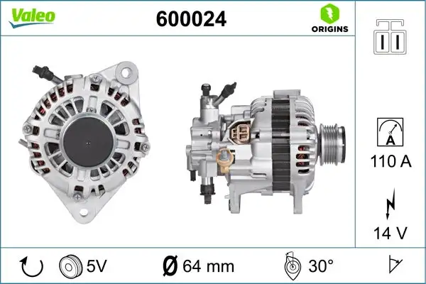 Alternateur VALEO 600024