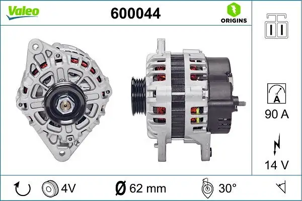 Alternateur VALEO 600044