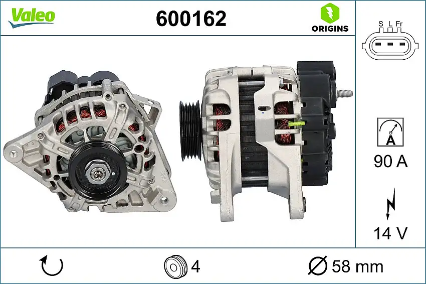 Alternateur VALEO 600162