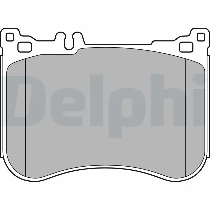 Jeu de 4 plaquettes de frein à disque DELPHI LP2445