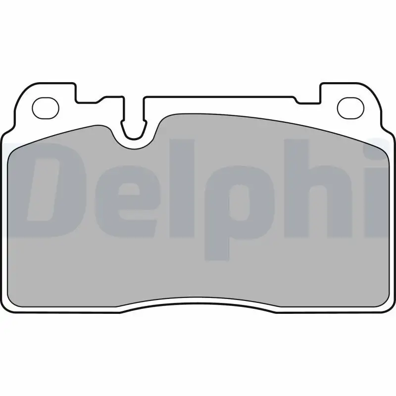 Jeu de 4 plaquettes de frein à disque DELPHI LP2491