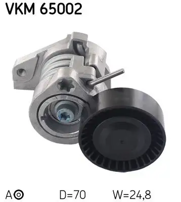Tendeur de courroie, courroie trapézoïdale à nervures SKF VKM 65002
