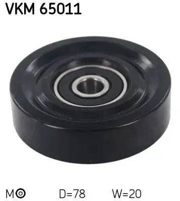 Tendeur de courroie, courroie trapézoïdale à nervures SKF VKM 65011