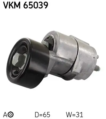 Tendeur de courroie, courroie trapézoïdale à nervures SKF VKM 65039