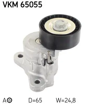 Tendeur de courroie, courroie trapézoïdale à nervures SKF VKM 65055