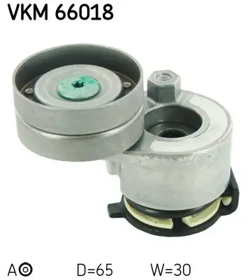 Tendeur de courroie, courroie trapézoïdale à nervures SKF VKM 66018