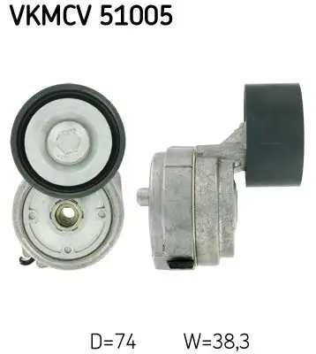 Tendeur de courroie, courroie trapézoïdale à nervures SKF VKMCV 51005