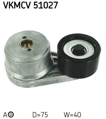 Tendeur de courroie, courroie trapézoïdale à nervures SKF VKMCV 51027